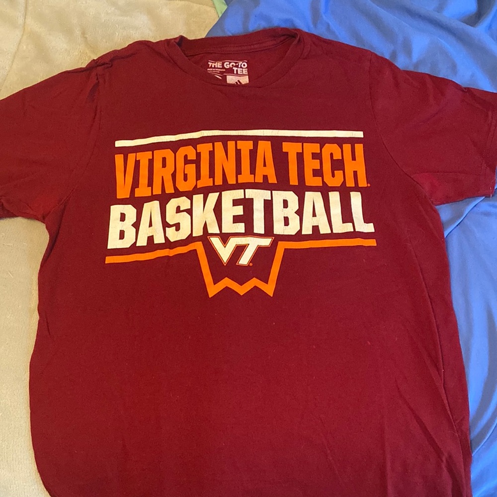 Small T-Shirt, Adidas. Virginia Tech Basketball